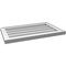 Ekena Millwork Vertical Surface Mount PVC Gable Vnt: Non-Functional, w/2"W x 1-1/2"H, Brickmould Frame, 26"W x 16"H GVPVE26X1602SN - alternate 3